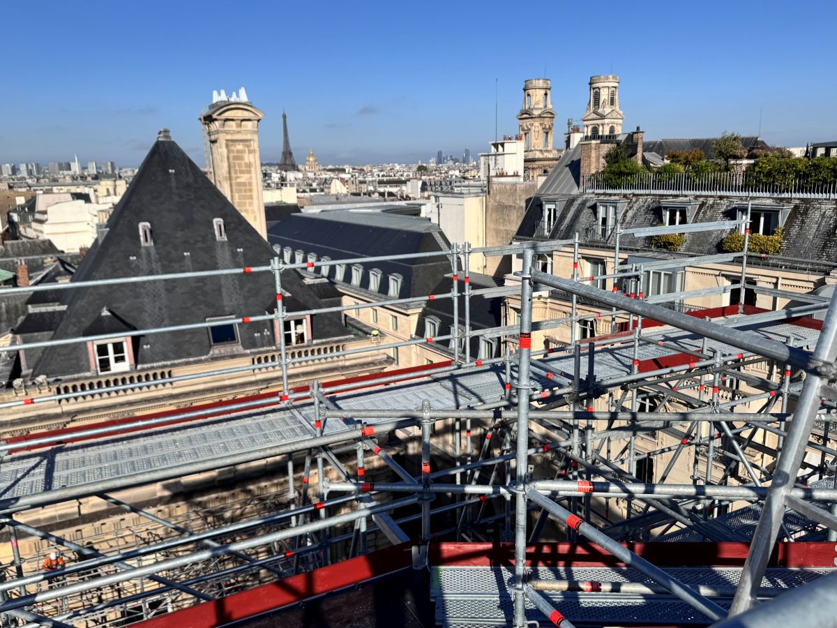 Layher au cur de la restauration du palais du Luxembourg. © Layher